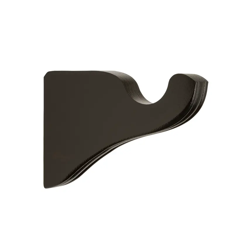 Kirsch 1-3/8" Wood Trends Wall Bracket 3-1/2" Return- Various ColorsBlack 059