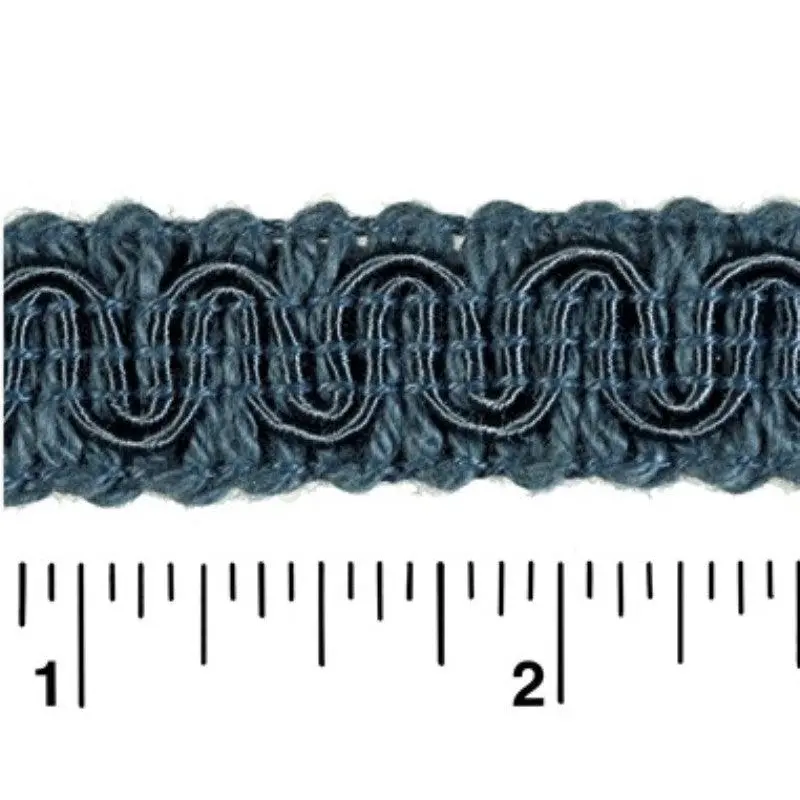 Rayon Scroll Gimp - M53 Medium Blue 36 Yards