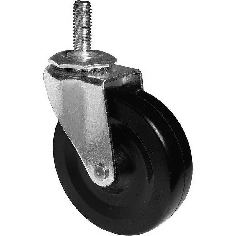 4-1/32 in. Black and Zinc Caster with 132 lbs. Load Rating1.1905 / each