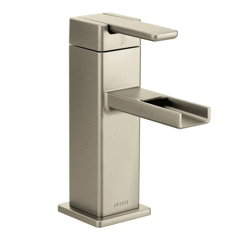 90 Degree Chrome One-Handle Open Waterway Bathroom FaucetChrome