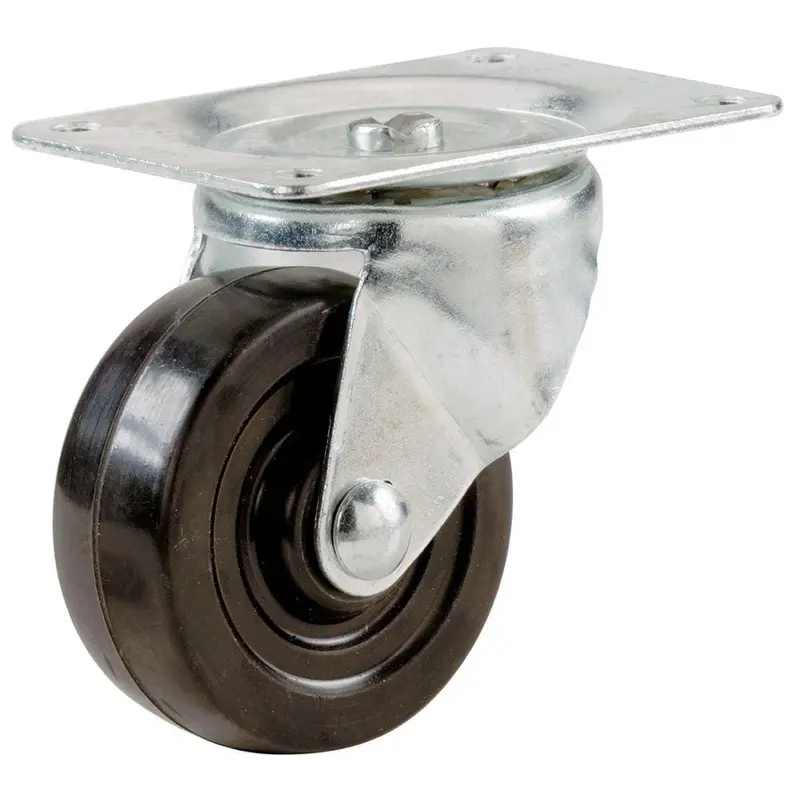 1-1/2 in. Soft Rubber Swivel Plate Caster with 40 lb. Load Rating.180 / each