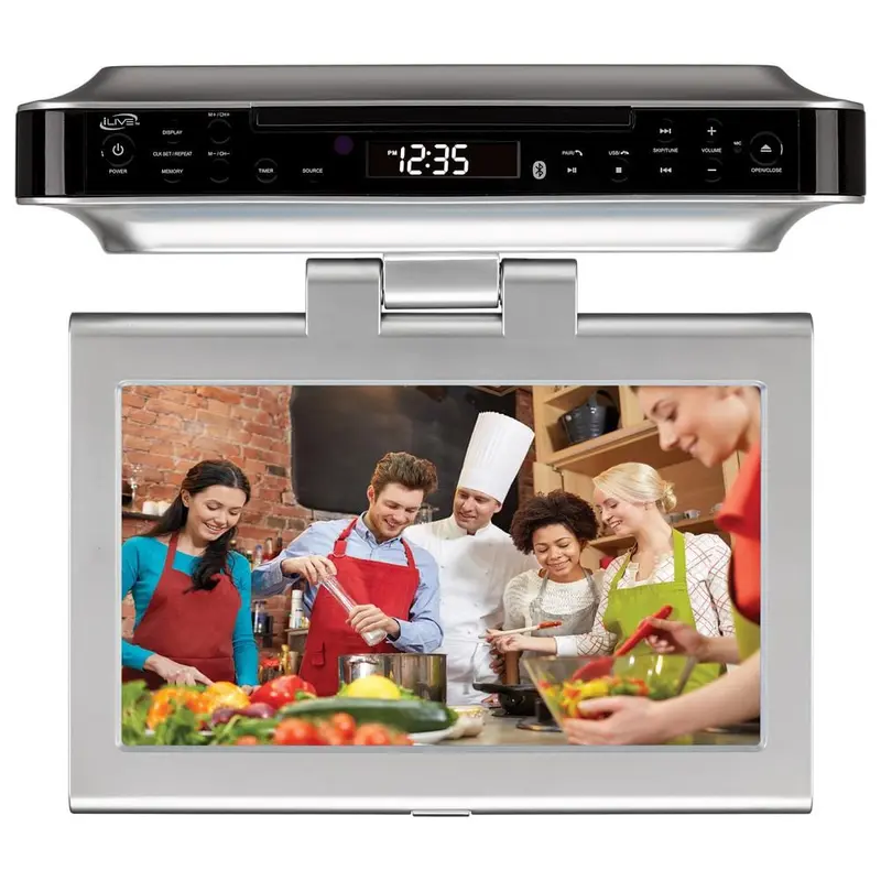 10 in. LCD Bluetooth Under Cabinet System with TV, DVD and CD3.99 / each