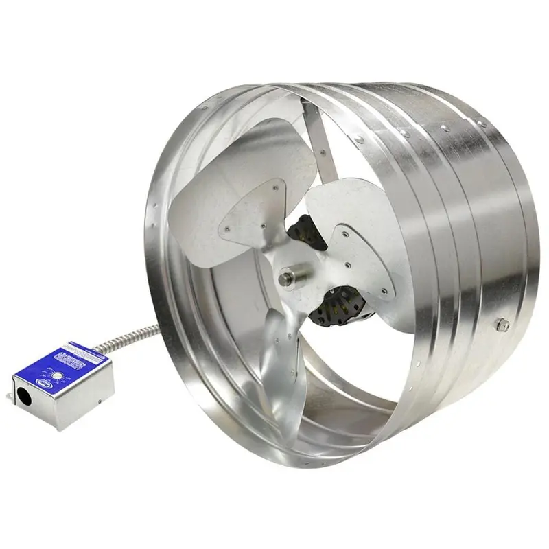 1450 CFM SIlver Electric Powered Gable Mount Electric Attic Fan11 / each