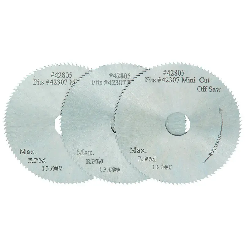 2 in., 100T Mini Bench Circular Saw Blade 3 Pc
