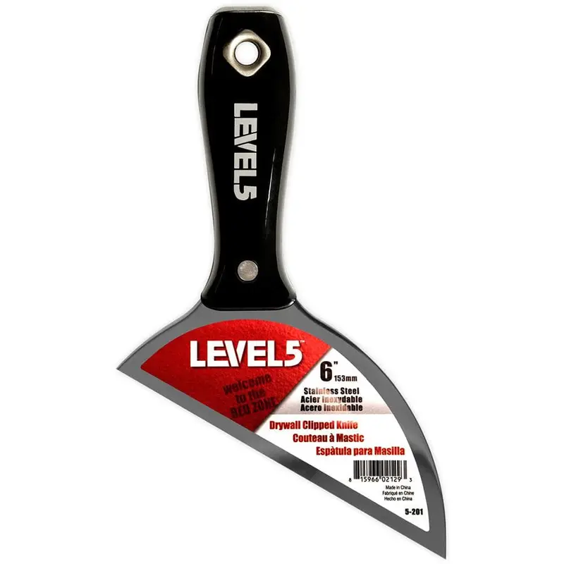 6 in. Blade with 30-Degree Angle Stainless Steel Drywall Clipped Knife.2 / each