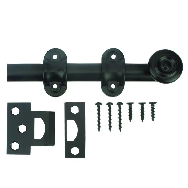 6 in. Oil-Rubbed Bronze Decorative Surface BoltSatin Nickel / .45