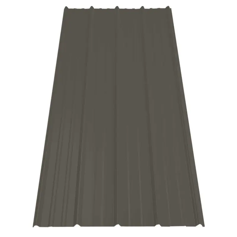 8 ft. SM-Rib Galvalume Steel 29-Gauge Roof/Siding Panel in Gray17.841 / piece