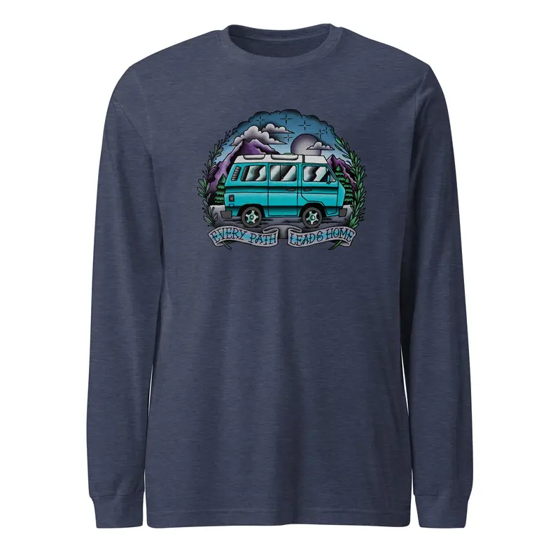 Every Path Leads Home Long Sleeve T-ShirtWhite / XS