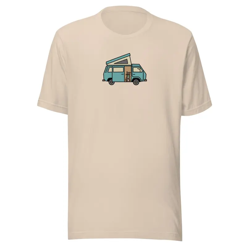 Dog in Van T-ShirtMustard Yellow / XS