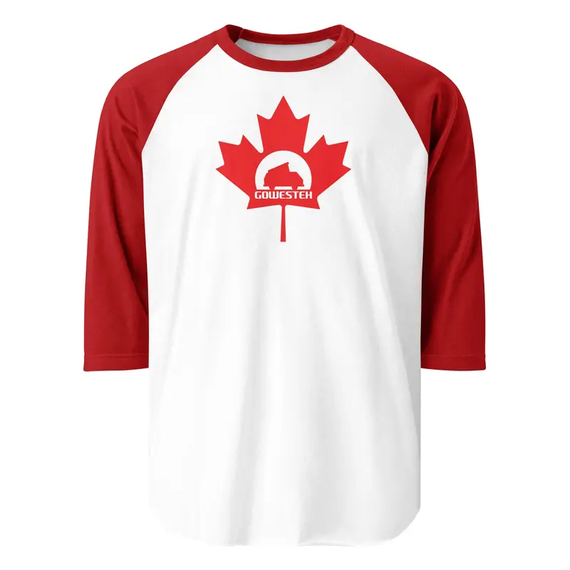 GoWesteh Canada Raglan Baseball T-ShirtBlack / White / XS
