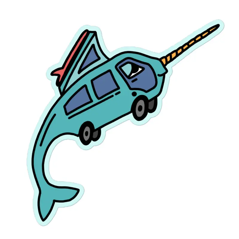 Narwhal Ned Sticker33