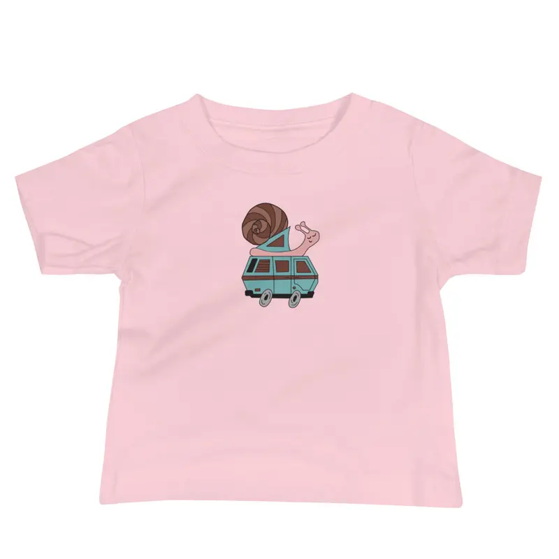 Sally Snail Baby T-ShirtBlack / 6-12m