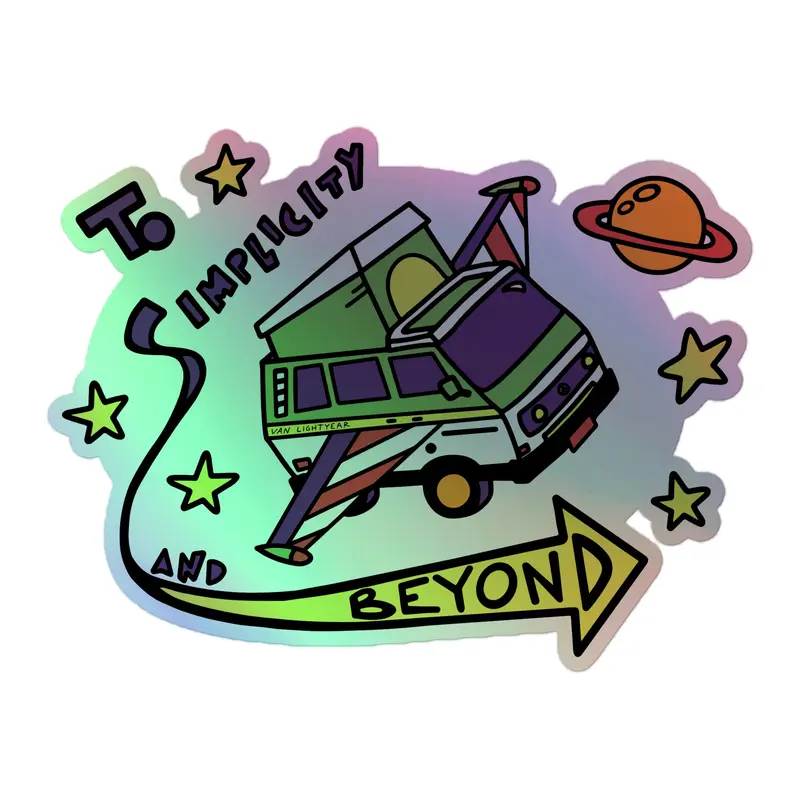Van Lightyear Holographic Sticker33
