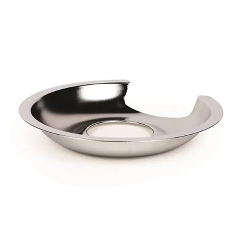 Camco Universal Electric Drip Pan - 6" Chrome Bilingual (CARD)6"