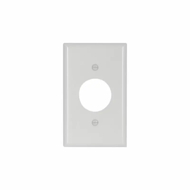 Eaton Cooper Wiring Single Receptacle Wallplate, Ivory