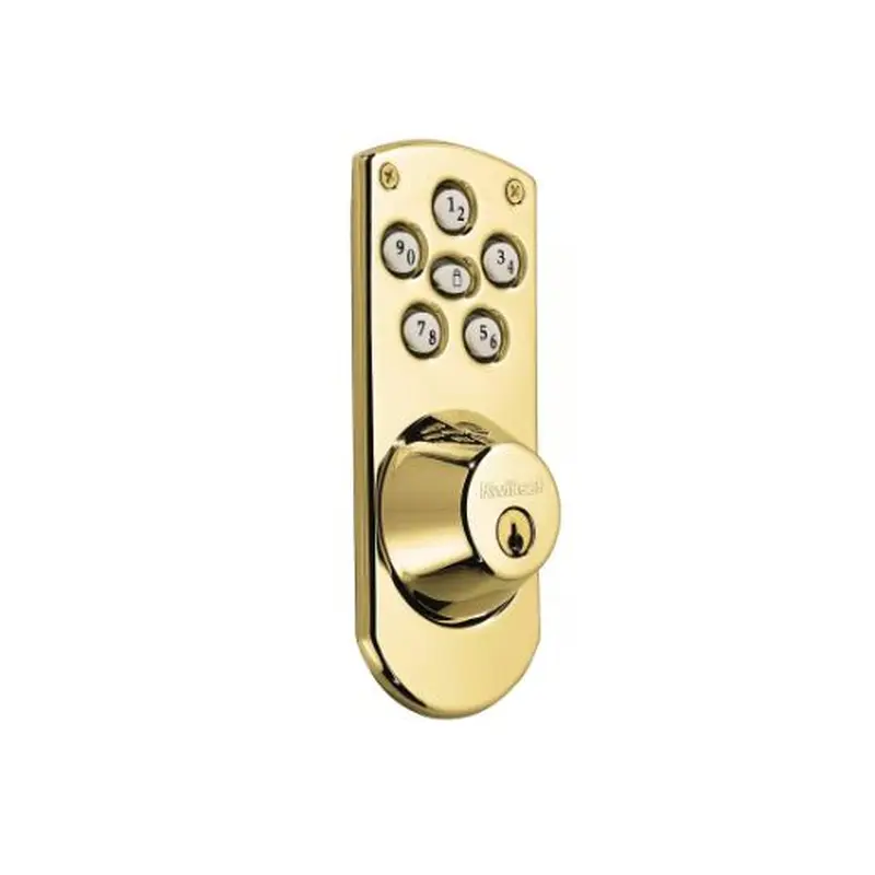 Kwikset 907 L03 Powerbolt Electronic DeadboltPolished Brass