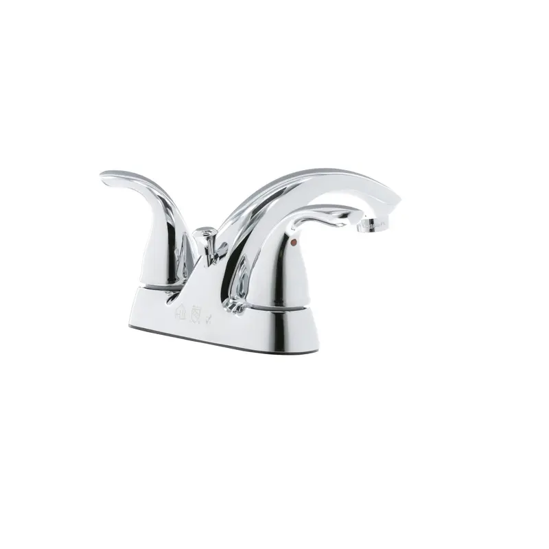 Home2O Lavatory Faucet 2 handle with Pop Up and lift Rod Chrome4" center