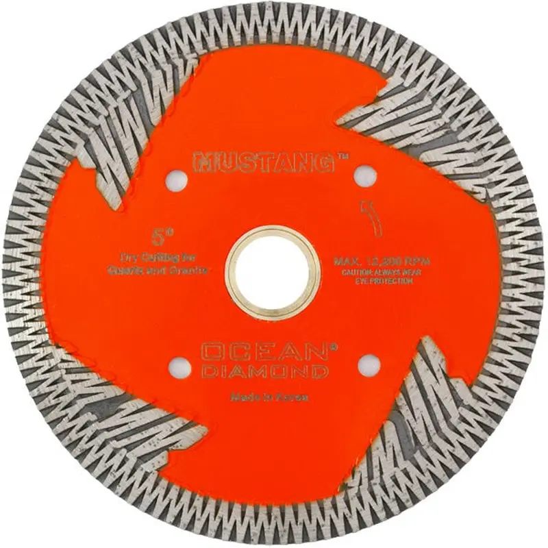 MUSTANG Side-Segment Turbo BladesMUSTANG Side-Segment TB  4.5"