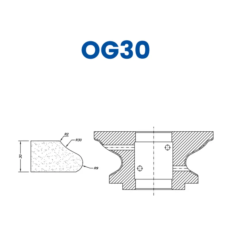 OG30(30mm Roman Ogee - Line 60 (Bore 35))EHS Kit (All materials high speed) / Breaker