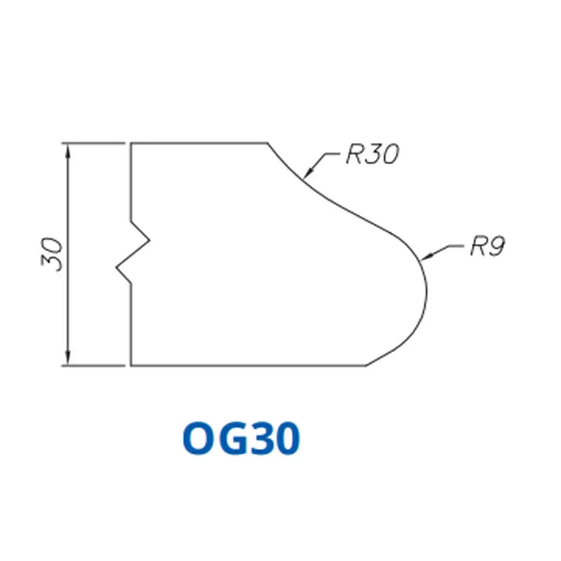 OG30(30mm Roman Ogee - Router Bits)Standard Full Kit (BITS) / Breaker