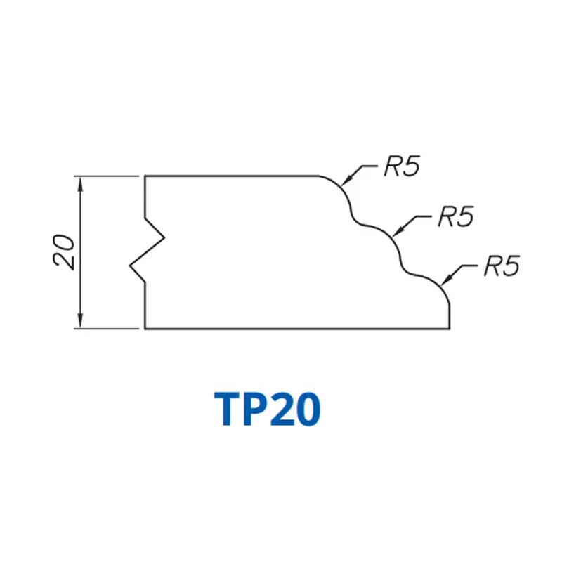 TP30(30mm Triple Pencil (Waterfall) - Router Bits)Standard Full Kit (BITS) / Breaker