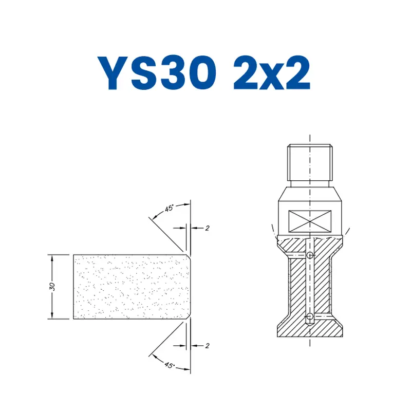 YS30 2x2 (30mm Double Chamfer 2x2)EHS Kit (All materials high speed) / 1