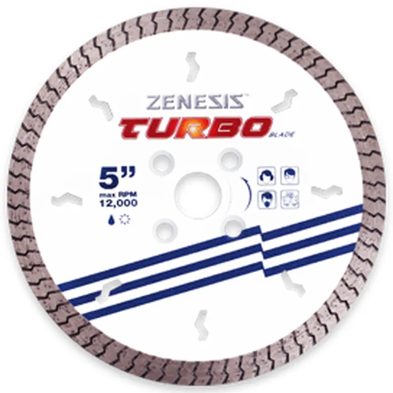 Zenesis Turbo - Saw Blades - Third Generation Wet and Dry Turbo Blades5"