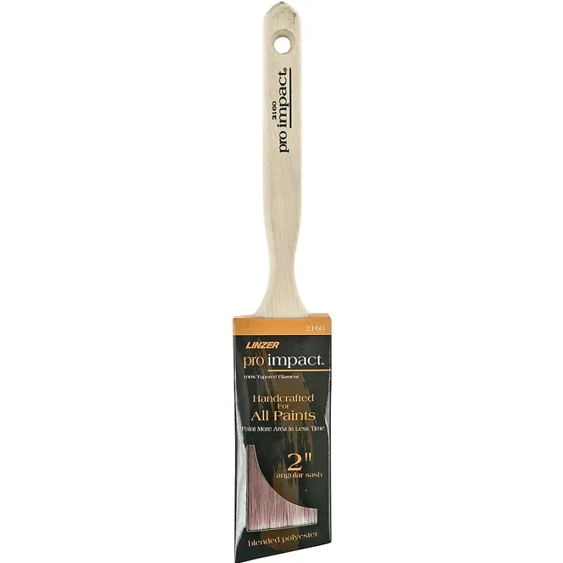 Linzer WC 2160-2 Paint Brush, 2 in W, 2-1/2 in L Bristle, Polyester Bristle, Sash Handle