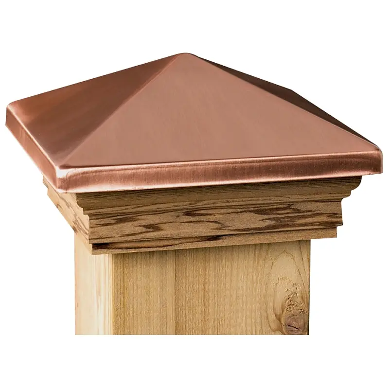 Maine Ornamental 72217 Post Cap, 4 in L, 4 in W, Cedar Wood