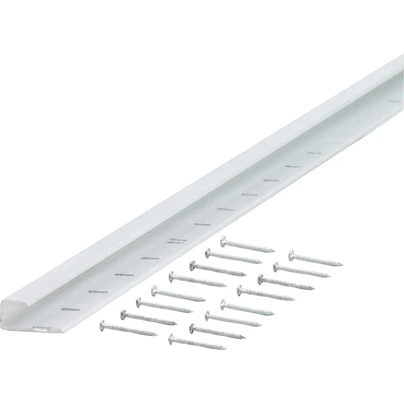 M-D 70144 Cap Moulding with Nail, 96 in L, Aluminum, Silver