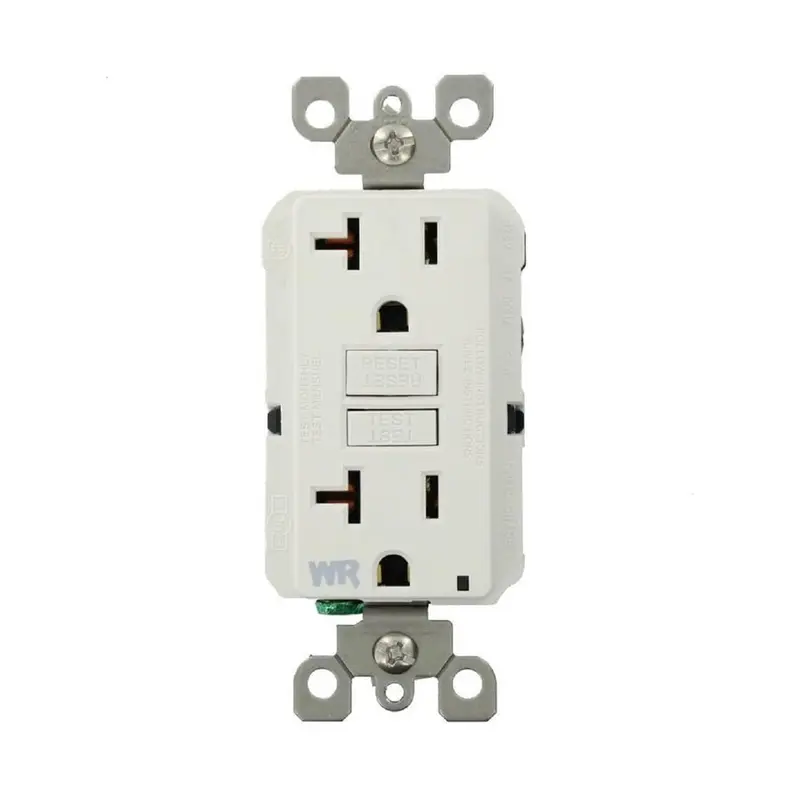 20 Amp SmartlockPro Weather Resistant GFCI Outlet, WhiteWhite / 0.324 / 1