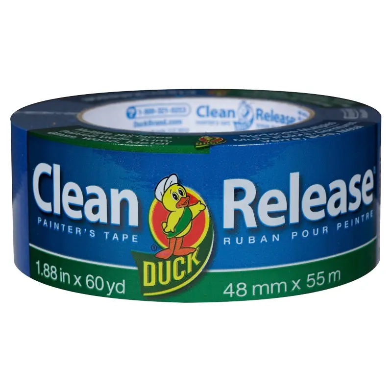 Duck Clean Release 240195 Painter's Tape, 60 yd L, 1.88 in W, Blue