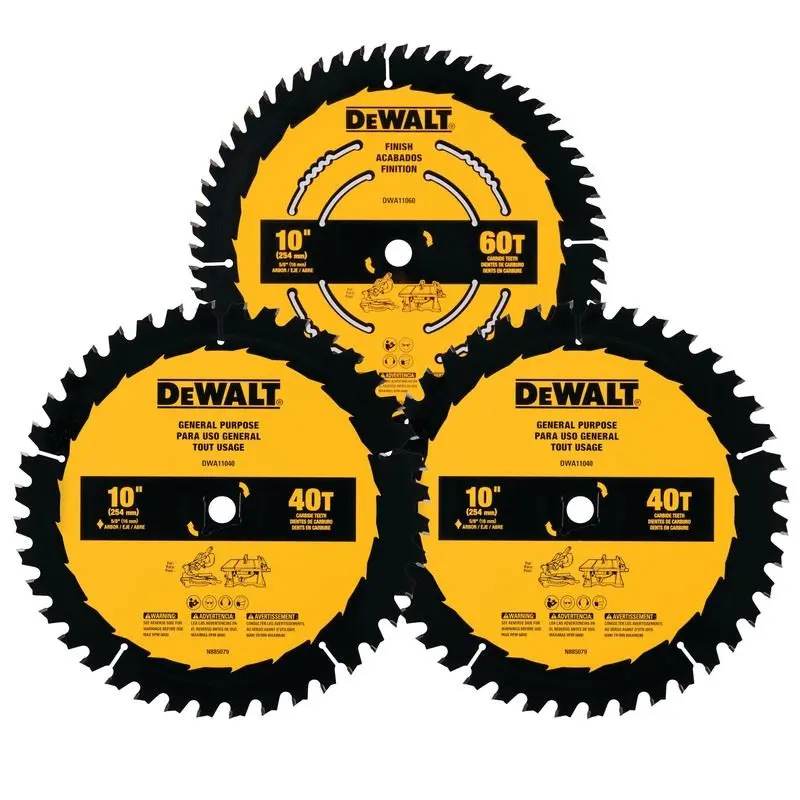 DEWALT DWA110CMB3 3-Pack 10in General Purpose Blades