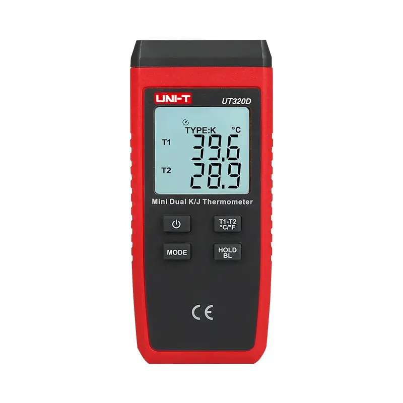UNI-T 2 Channel Contact Type Thermometer | UT320D
