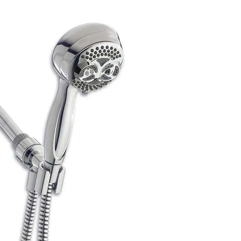 6-Spray 3.5 in. Single Wall Mount Handheld Shower Head in Chrome