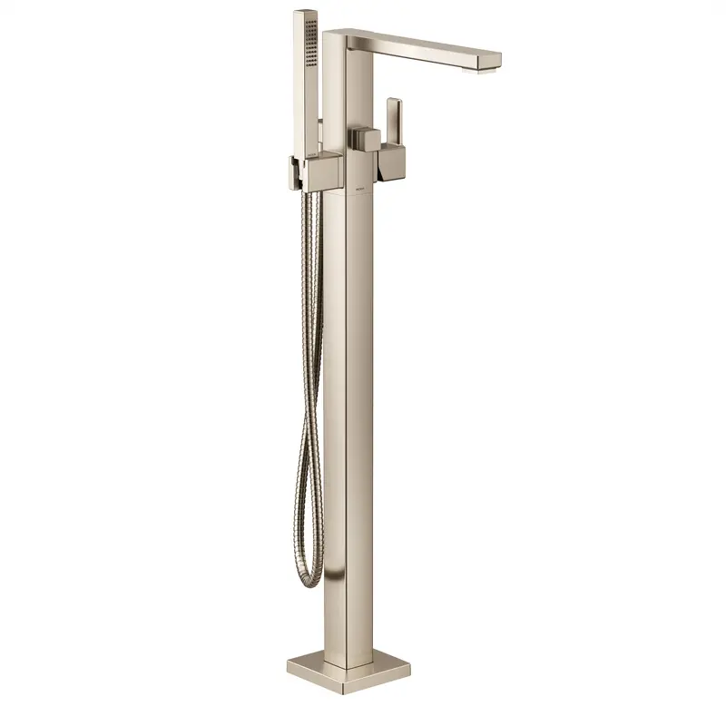 90 Degree Chrome one-handle tub filler includes hand showerChrome