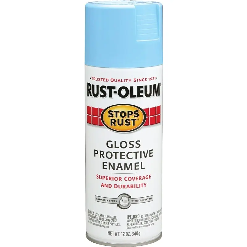 Rust-Oleum 7722830 Rust Preventative Spray Paint, Gloss, Harbor Blue, 12 oz, Can