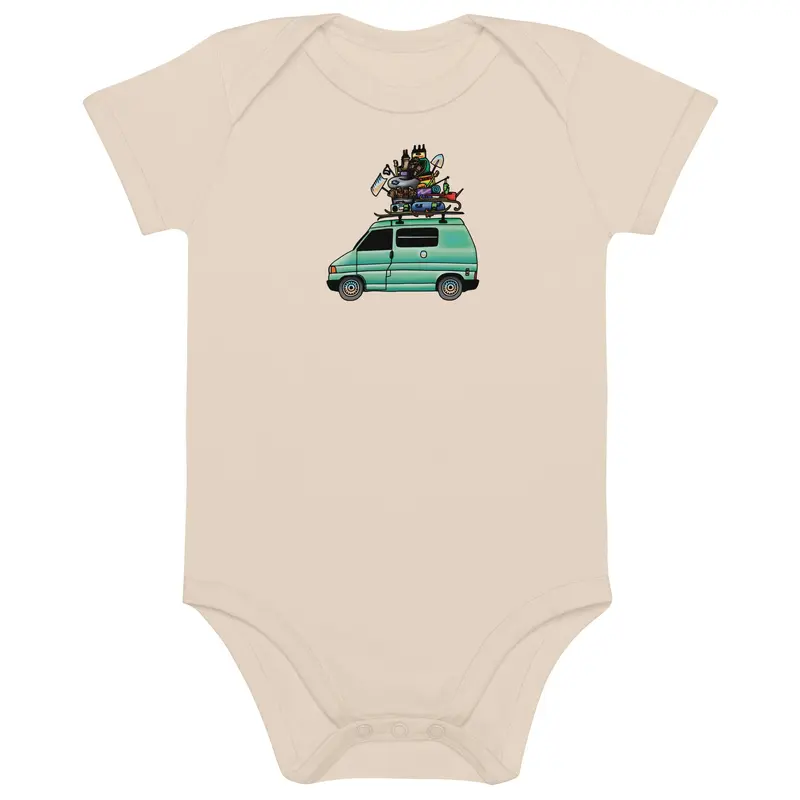 RAD Eurovan  One-Piece Baby BodysuitBlack / 3-6m