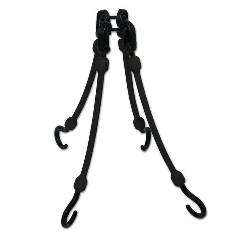 12 in. 4-Arm Flex-Web in Black