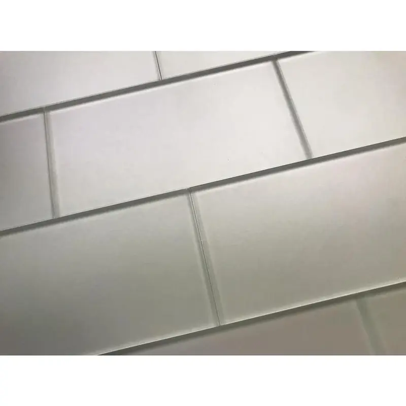 Abolos Forever 112-Pack White 3-in x 6-in Matte Glass Subway Wall Tilesq/ft