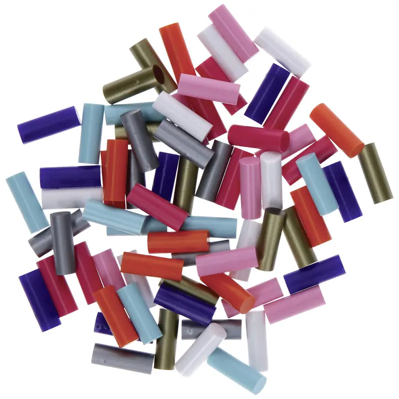 Hot melt glue sticks 7 mm 20 mm Multi-colored 50 g 70 pc(s)