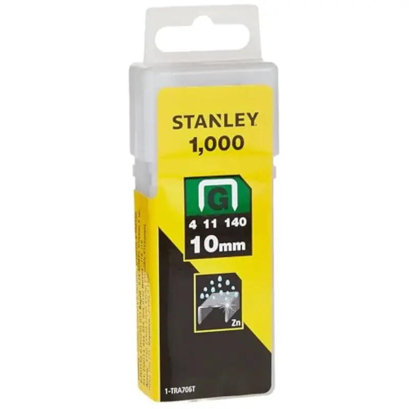 Stanley Sharpshooter Heavy Duty 10mm 3/8in Type G Staples Pack of 1000