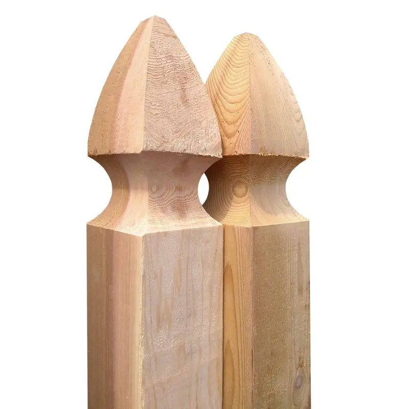 4 in. x 4 in. x 5 ft. Western Red Cedar French Gothic Fence Post (2-Pack)25 / package