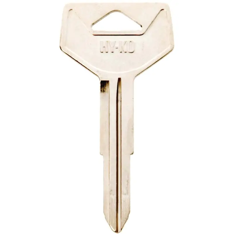 Hy-Ko 11010TR37 Automotive Key Blank, Brass, Nickel, For: Toyota Vehicle Locks
