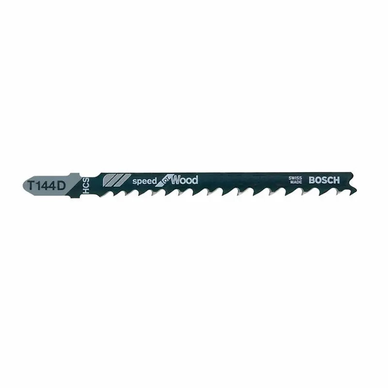 Bosch | T144D 5 Pieces 4" 6 TPI Speed for Wood T-Shank Jig Saw Blades