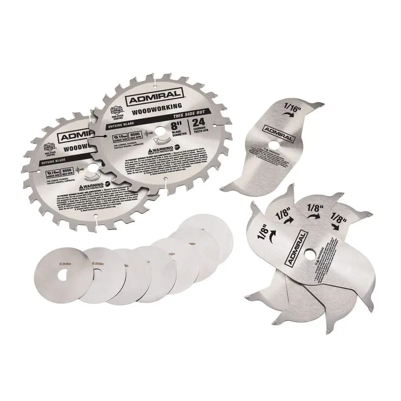 8 in. 24T Dado Circular Saw Blade Set