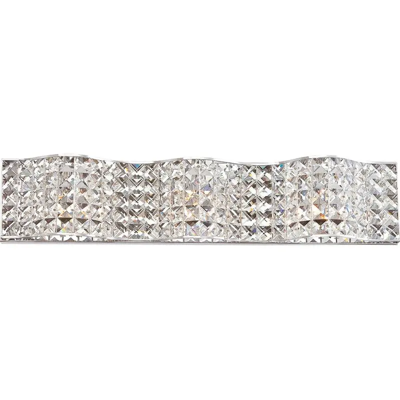 Alexa 3-Light Polished Chrome Vanity LightPolished Chrome / 6.82