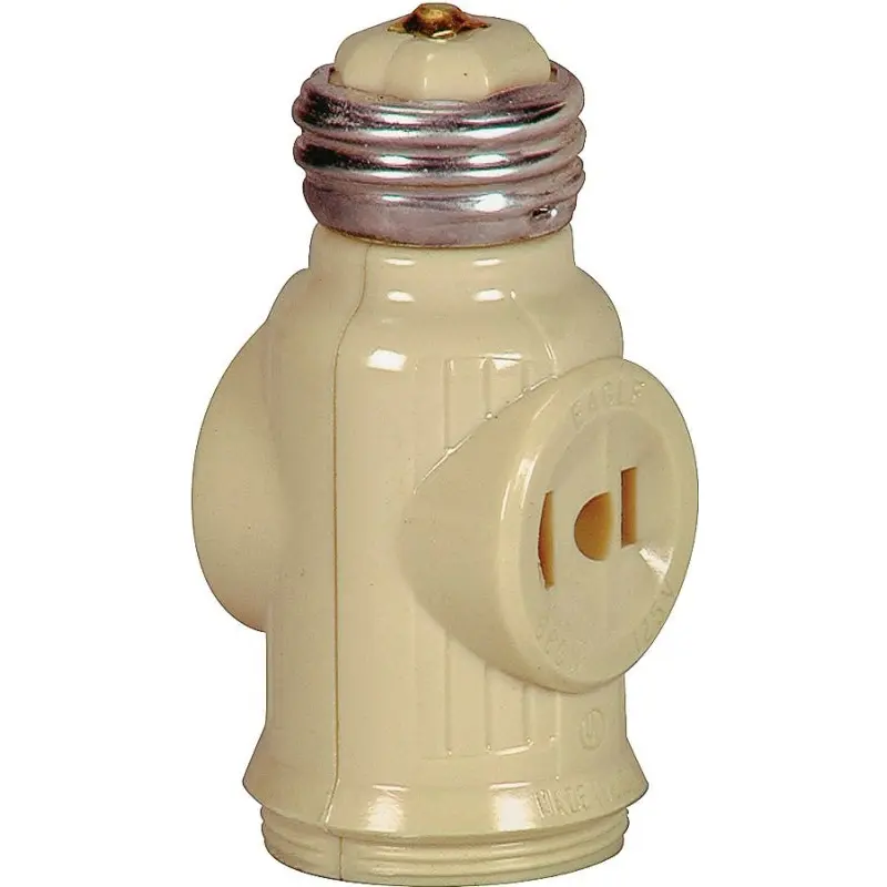 Eaton Wiring Devices BP715V Adapter, 660 W, 2-Outlet, Ivory