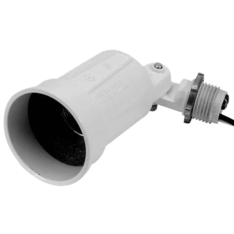 Teddico/Bwf 1001W-1 Lamp Holder, 150 W, Metal Housing Material, White
