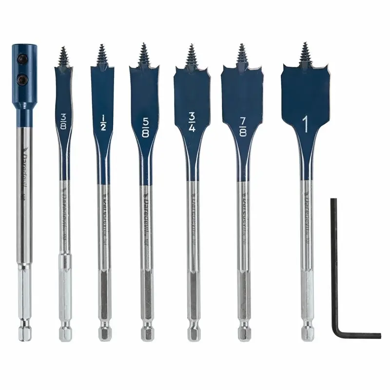 Bosch | DSB5005 6 pc. Daredevil Standard Spade Bit Set Includes Extension